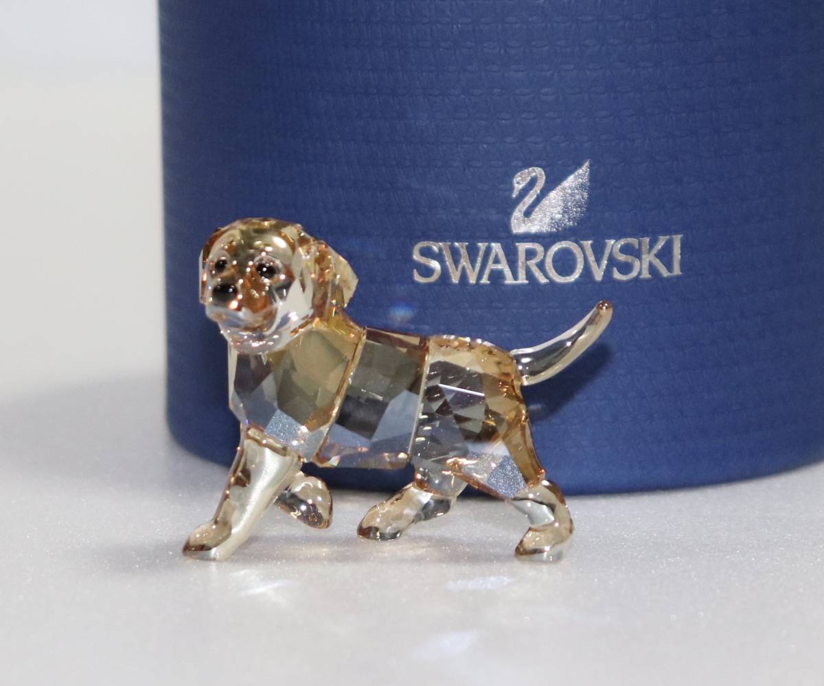 新品 本物 スワロフスキー 犬 置物 1142824 クリスタル SWAROVSKI 動物 6001の画像1