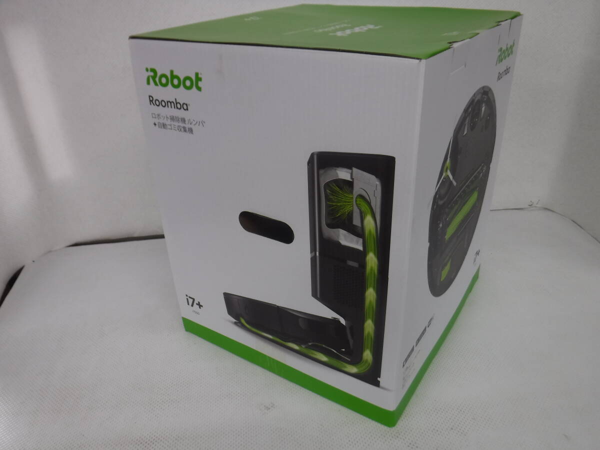 [ unused * unopened ] roomba i-7+ robot vacuum cleaner roomba + automatic litter collection machine attaching 