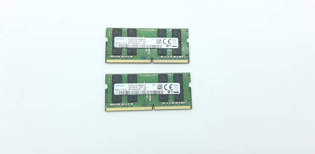 ノートPC用メモリ SAMSUNG サムスン PC4-2400T DDR4-2400 16GB×2枚 合計32GB 動作品の画像1