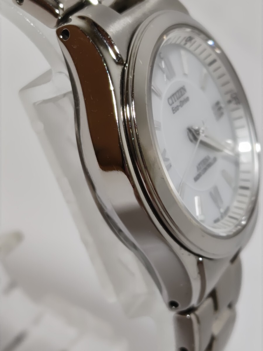 1円スタート【良品/稼働】CITIZEN シチズン 腕時計 ATTESA　アテッサ　電波/エコドライブ　H330-T011349 ホワイト文字盤