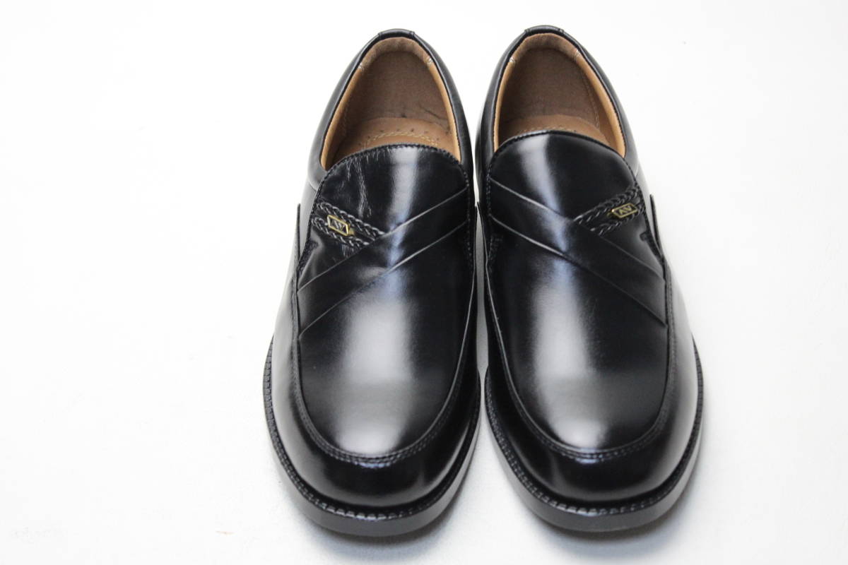  new goods!HAROWAY original leather slip-on shoes business shoes (24.5cm5E)/011