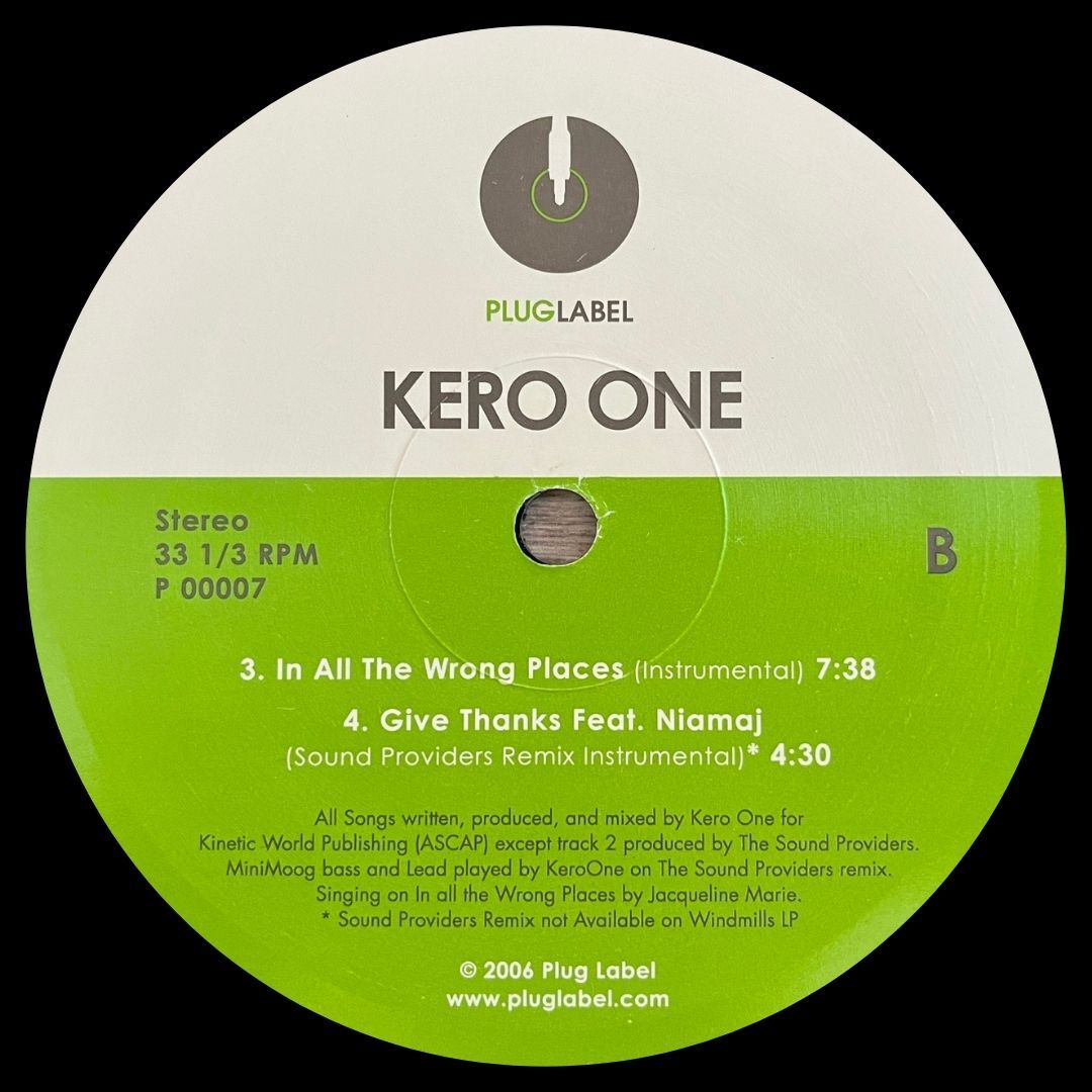 Kero One - In All the Wrong Places / 12inch / jazzy hip hop / Ahmad Jamal Dolphin Dance / Common Ressurection / シュリンク付の画像4