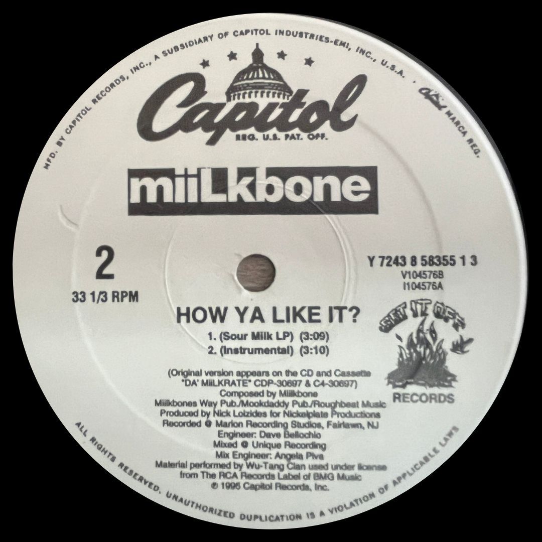 Miilkbone - Keep It Real / How Ya Like It ? / USオリジナル盤 / カット盤特価 / CAL TJADER MOTHER AND CHILDの画像4