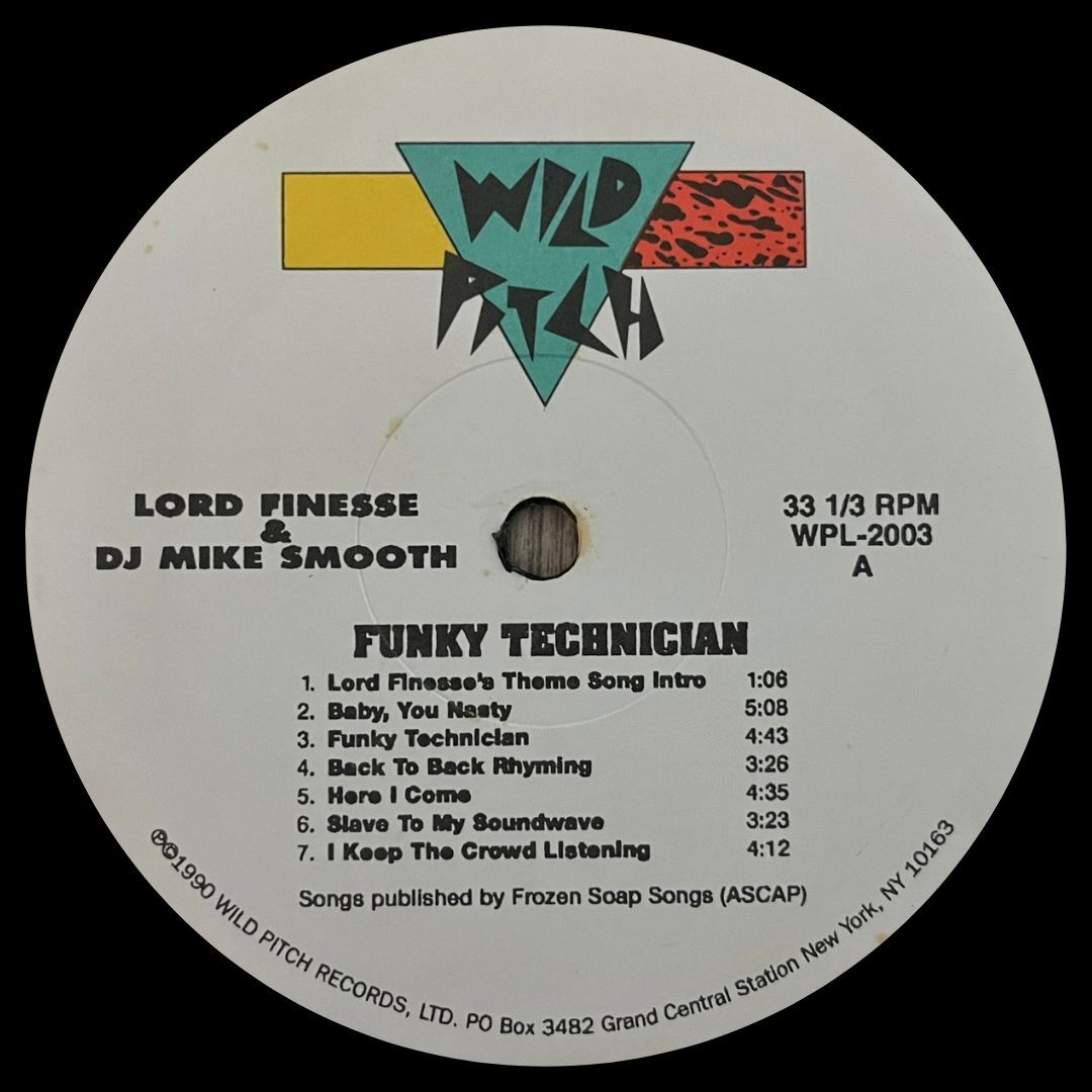 Lord Finesse & DJ Mike Smooth - Funky Technician / LP / WPL2003 / Wild Pitch / reissue / 人気盤_画像3