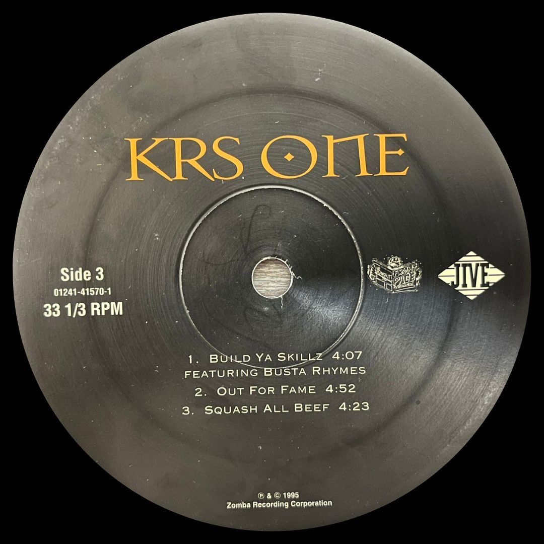 KRS One - KRS One 2LP / US ORIGINAL / USオリジナル盤 / 1995 / の画像5