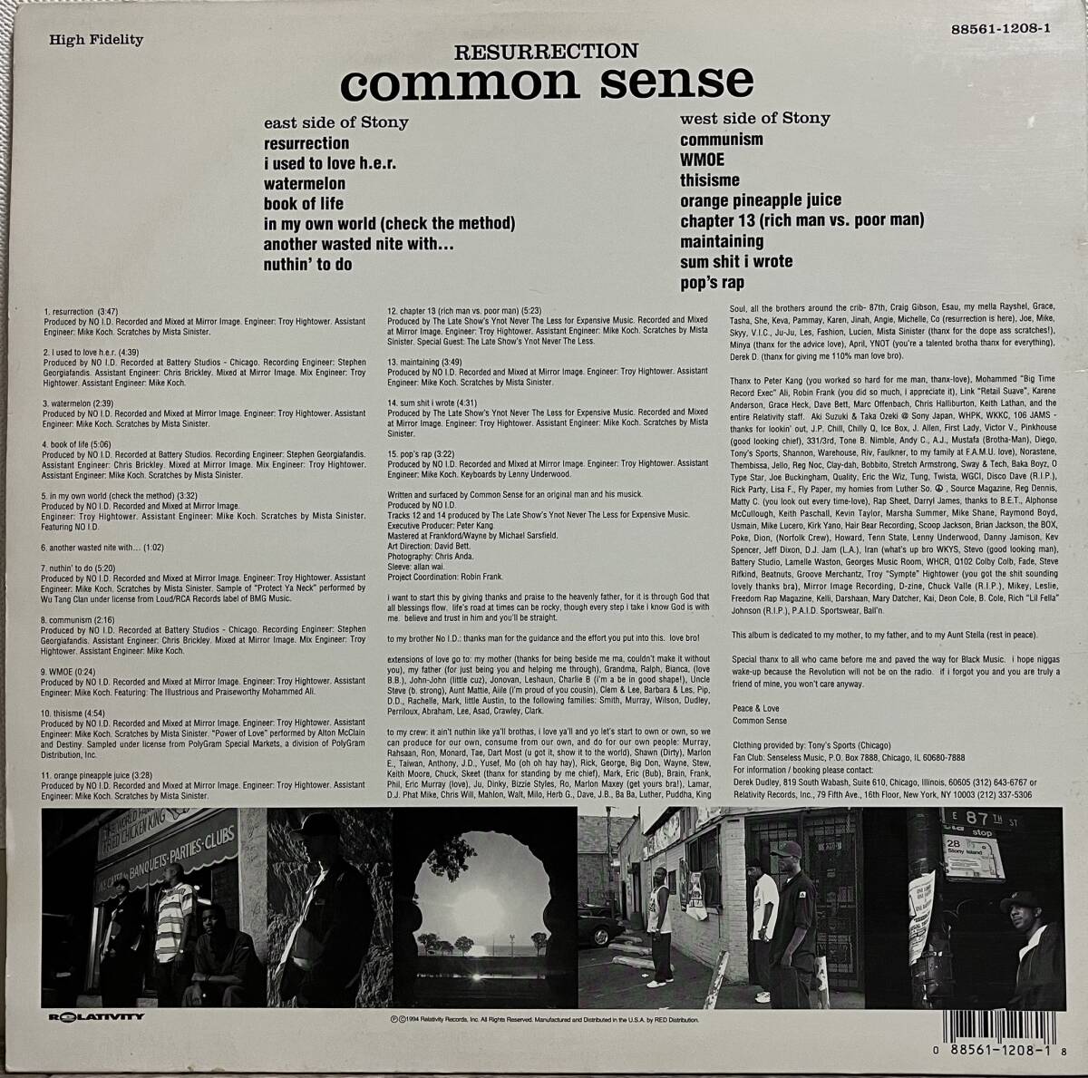 Common - Resurrection LP / US Reissue盤 / 人気盤_画像2