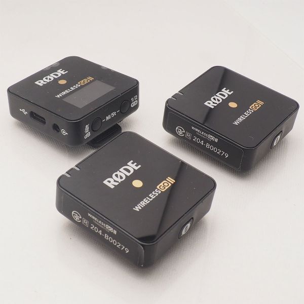RODE ロード Wireless go II セット 受信機 x 1 送信機 x 2 マイク ワイヤレス ゴー2 管17058の画像4