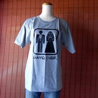 GAME OVER柄Tシャツ(サンドグレー)／サイズM_画像6