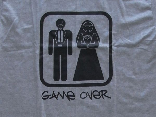 GAME OVER柄Tシャツ(サンドグレー)／サイズM_画像3