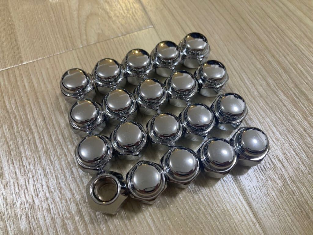 ホイールナット 新品　未使用　トヨタ　ミツビシ　マツダ　ダイハツ　M12×P1.5-21HEX 22mm 袋ナット 20個　1台分袋タイプ _画像2