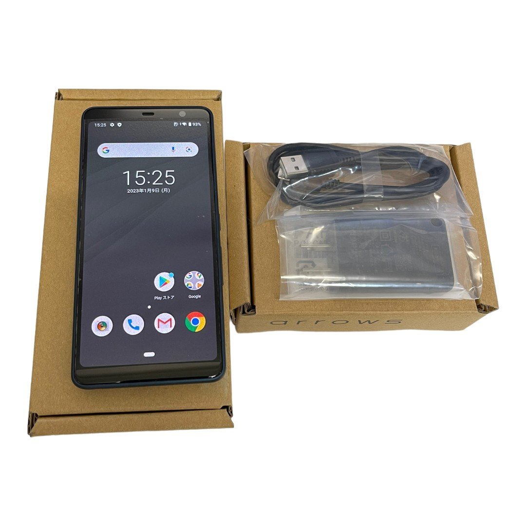 【中古品】初期化済 富士通 arrows BZ01 SIMフリー(Android10版)ASMB01V01 法人向けスマートフォン バッテリー80％以上 判定:不明 L33630RL_画像1