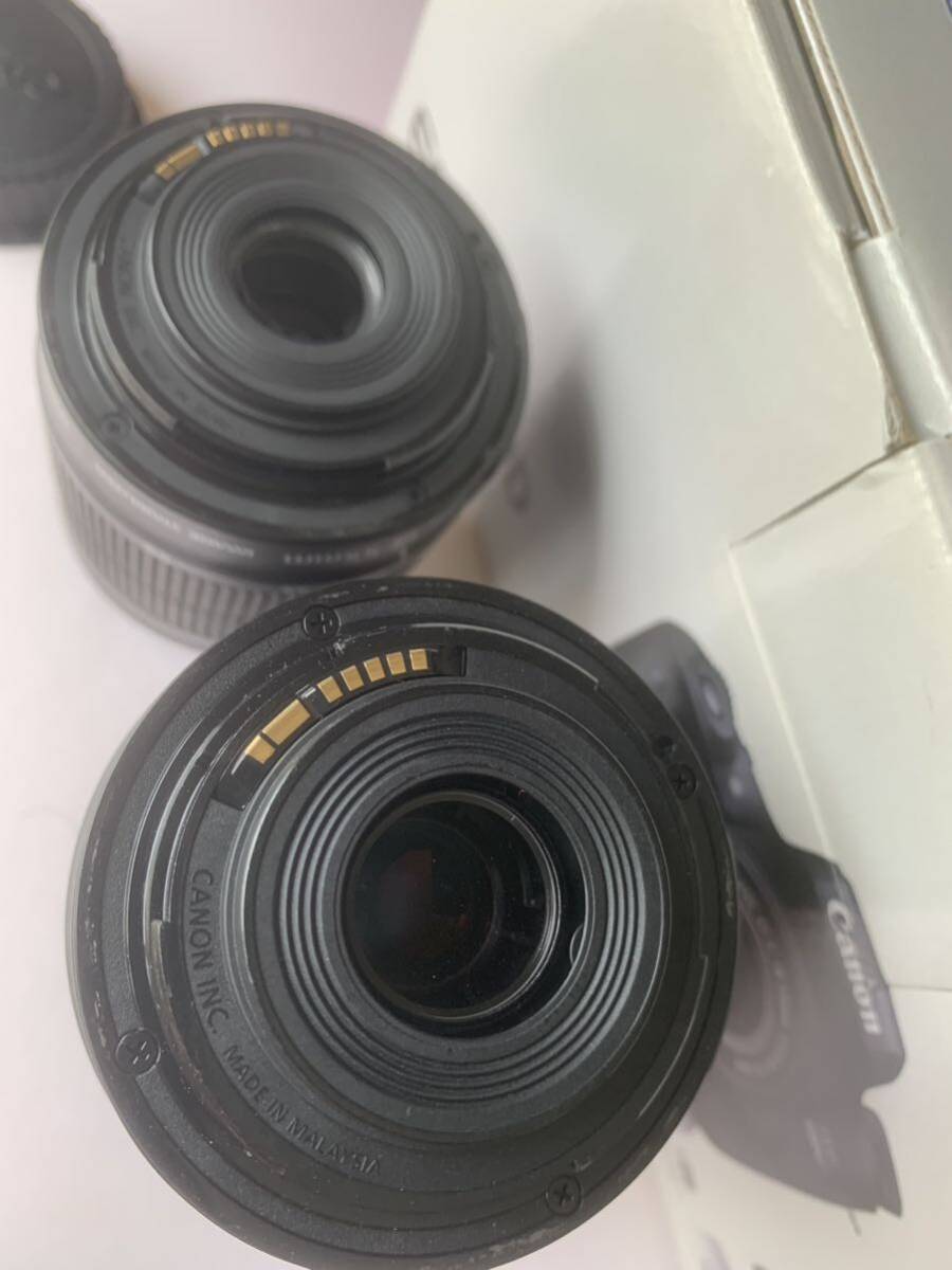 Canon キャノン 一眼レフEOS 8000D ダブルズームキット(18-55/55-250)箱、説明書付きの画像9