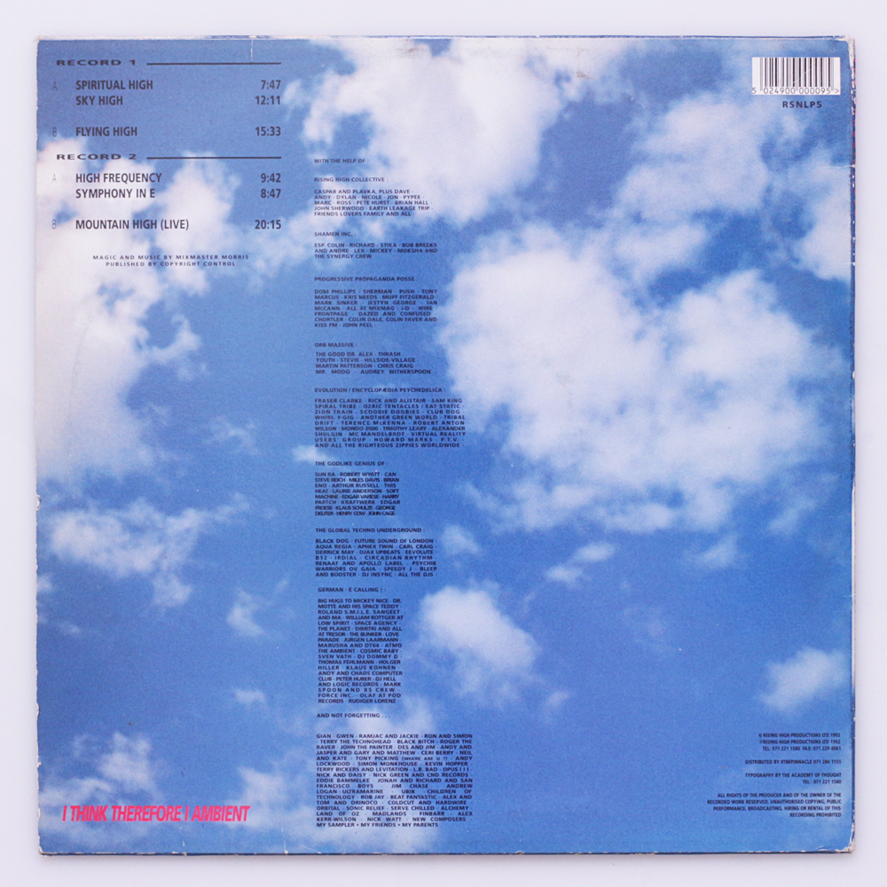 The Irresistible Force / Flying High 2LP '92 RSNLP UKオリジナルプレス 1'st Album Ambientの画像2