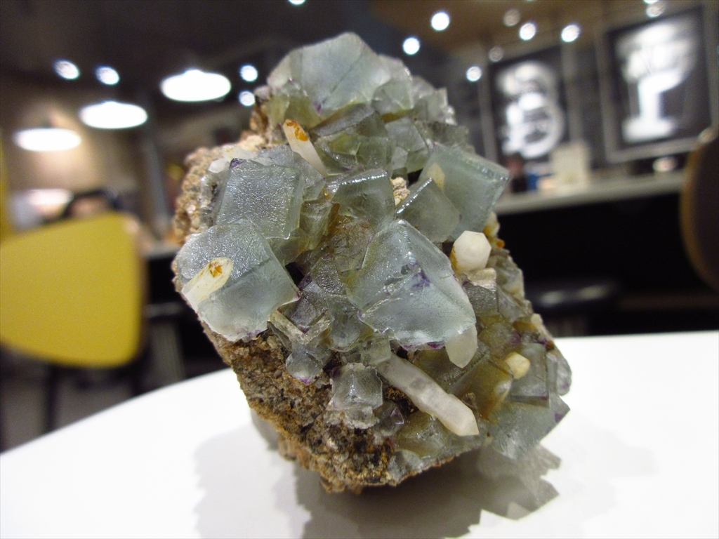 外国産鉱物標本　ナミビア産　フローライト(蛍石)/クォーツ(水晶)_画像7