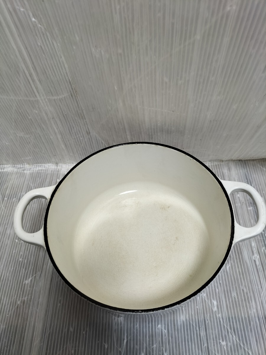 LE CREUSET ル・クルーゼ　18cm デューン両手鍋 _画像3