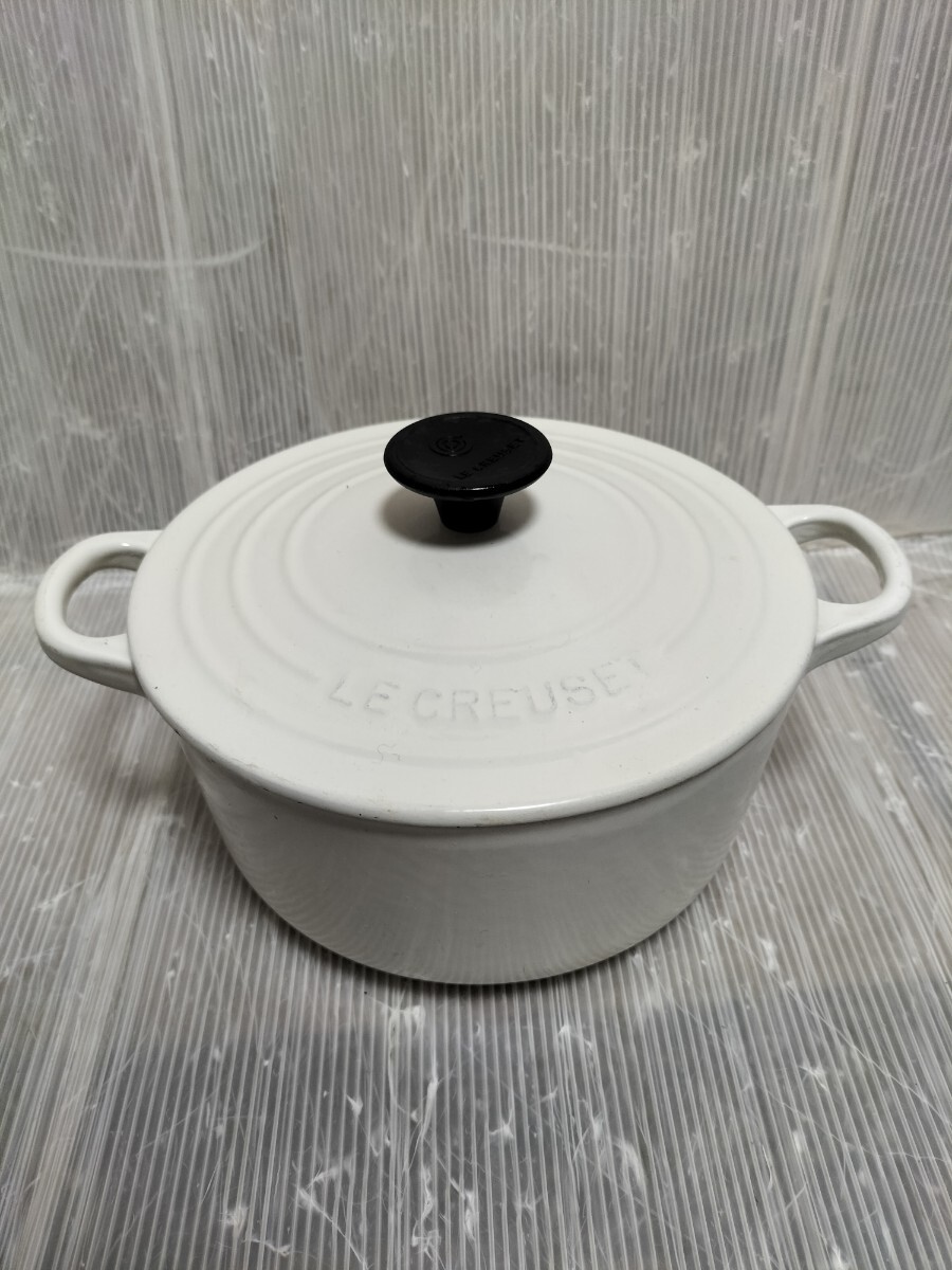 LE CREUSET ル・クルーゼ　18cm デューン両手鍋 _画像2