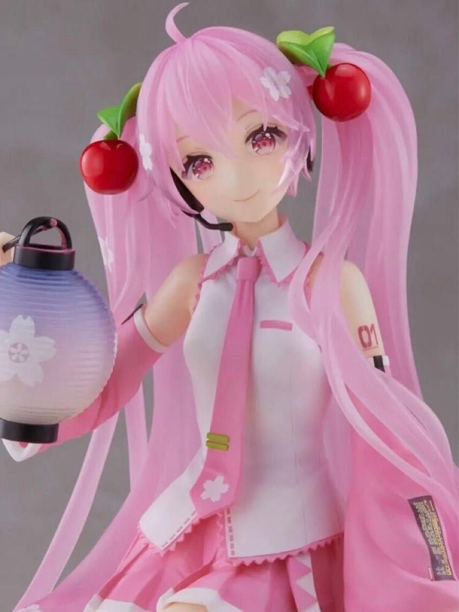 桜ミク フィギュア ４体セット AMP 桜 提灯 ver. 光る SAKURA MIKU 新品 未開封 さくらみく 初音ミク ミク