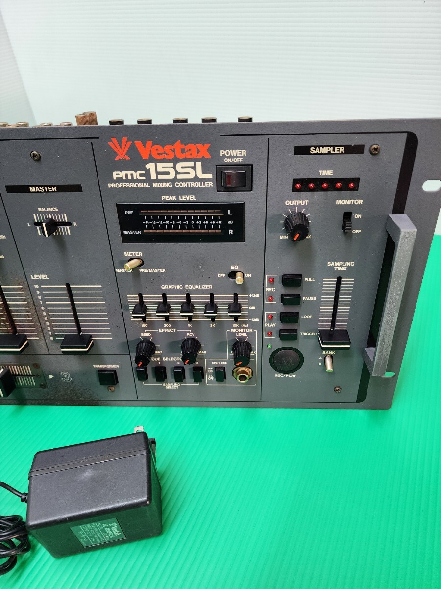 Vestax PMC-15SLベスタックス DJミキサー 音だし確認済み 中古現状品 格安売り切りの画像2