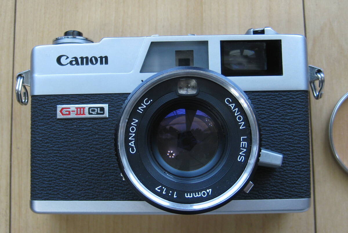 ★キャノネット 2台 Canonet QL17 GⅢ ブラック ＆ シルバー 40mm f1.7 レンジファインダー コンパクトカメラ 動作確認済 美品!!★の画像3