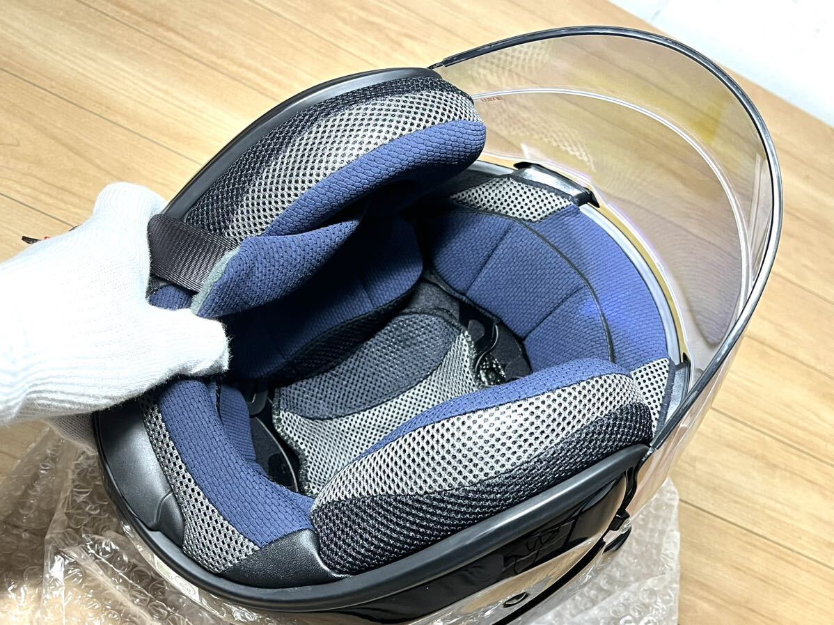 アライ Arai ヘルメット VZ RAM SNELL / 57-58cm / ジェット型 / グラスブルー / 極美品の画像7