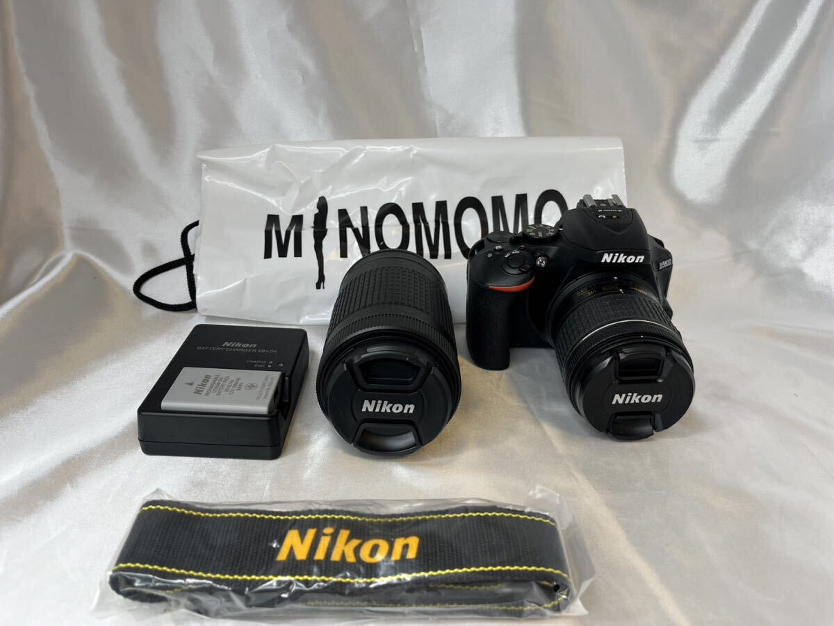 10000-1-SK18-Nikon ニコン-D5600 18-55 VR +70-300 VR Kit-レンズ交換式一眼レフレックスタイプデジタルカメラ　箱付　美品_画像1