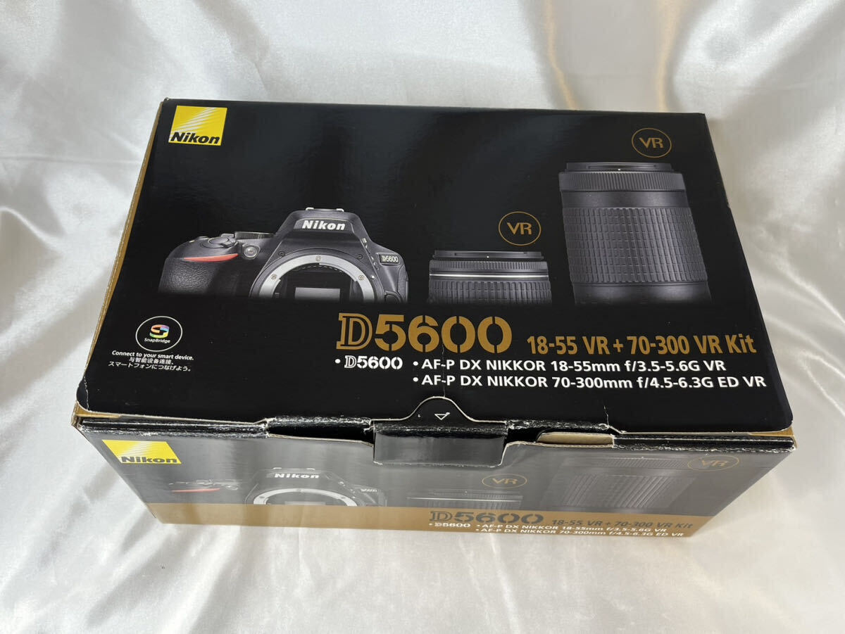 10000-1-SK18-Nikon ニコン-D5600 18-55 VR +70-300 VR Kit-レンズ交換式一眼レフレックスタイプデジタルカメラ　箱付　美品_画像2
