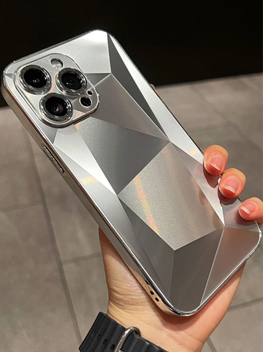 iPhone13 pro max ケース 3Dダイヤモンドパターン　新品未使用