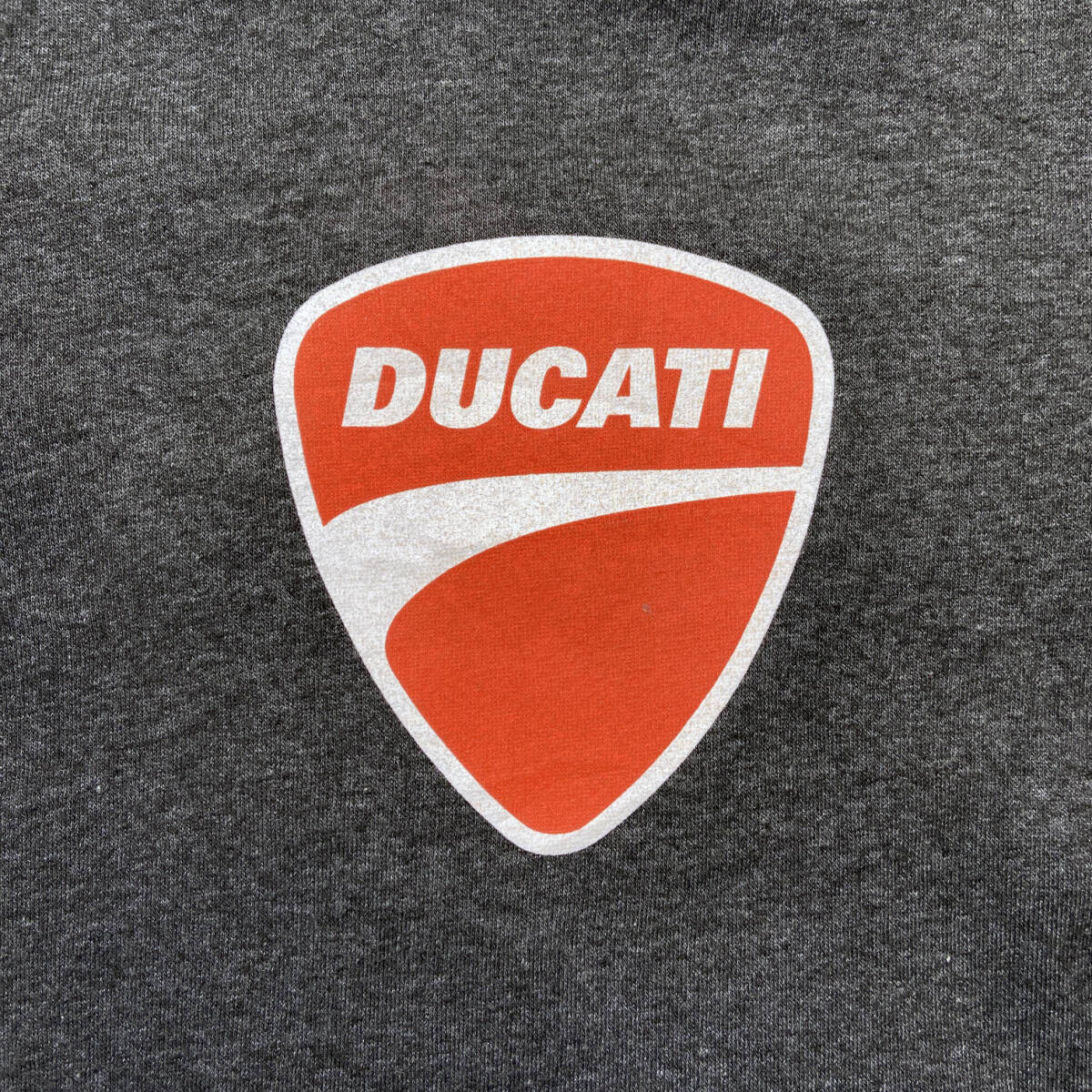 【USED】ドゥカティ Ducati スウェット トレーナー バイカー 古着 XL相当 グレー☆送料無料☆