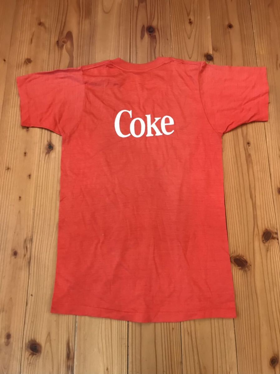 コカコーラ　Coca Cola 半袖Tシャツ 70'sビンテージ　Sサイズ縮み_画像8