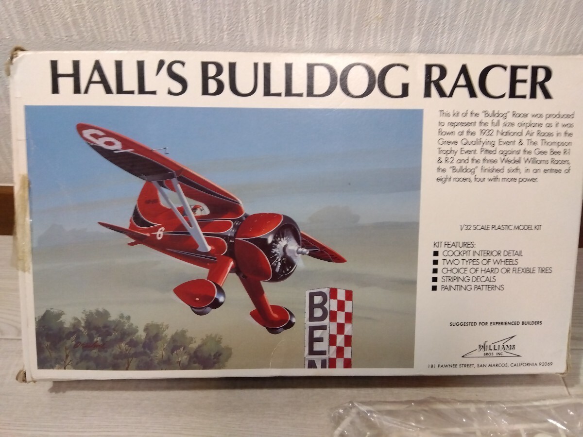 【F260】【未組立】 WILLIAMS BROS ウィリアムブラザーズ HALL'S BULLDOG RACER 1/32の画像2