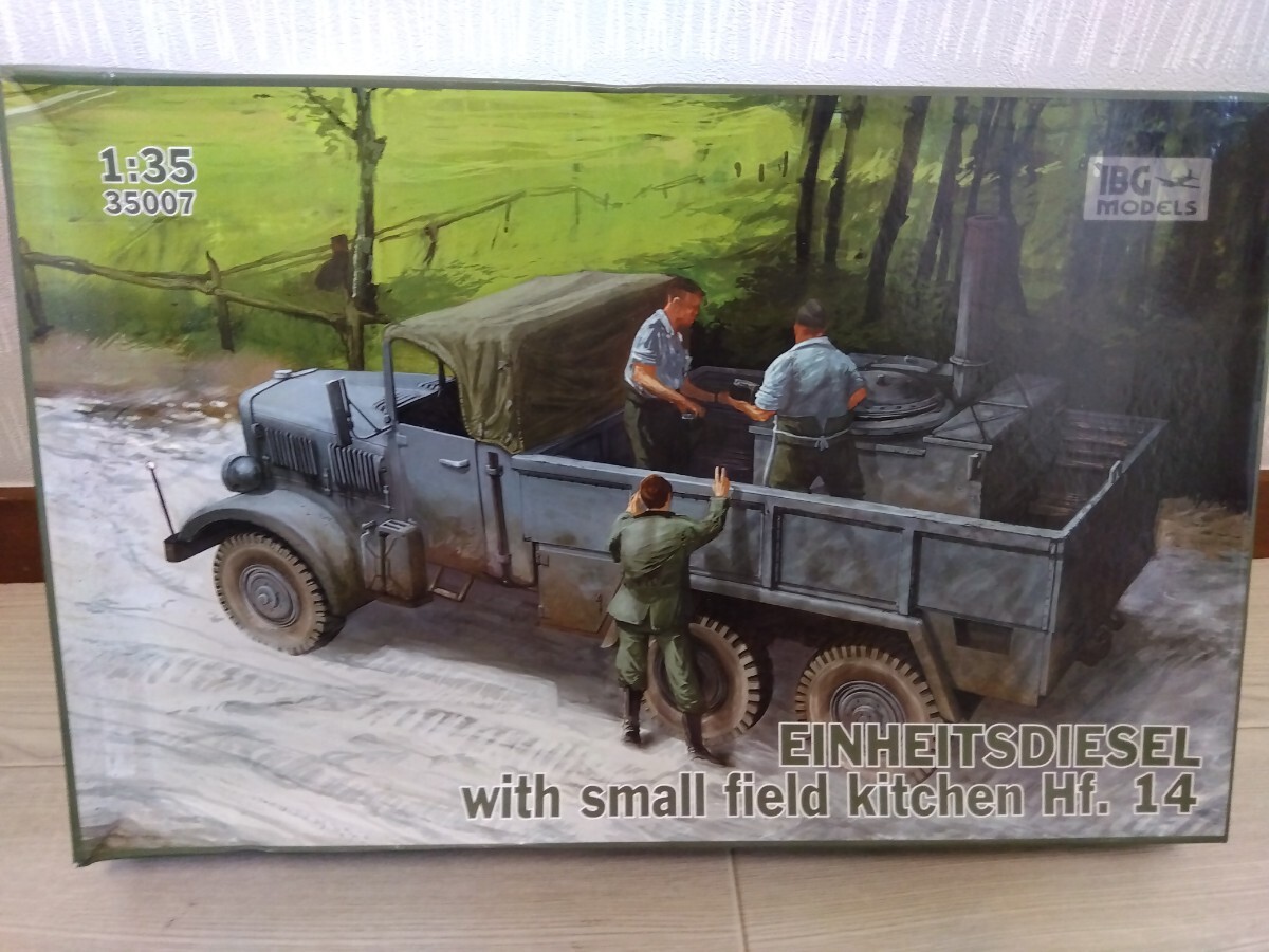 【F315】【未組立】 IBG モデル 35007 1/35 ドイツ軍 EINHEITSDIESEL with small field kitchen Hf.14の画像2