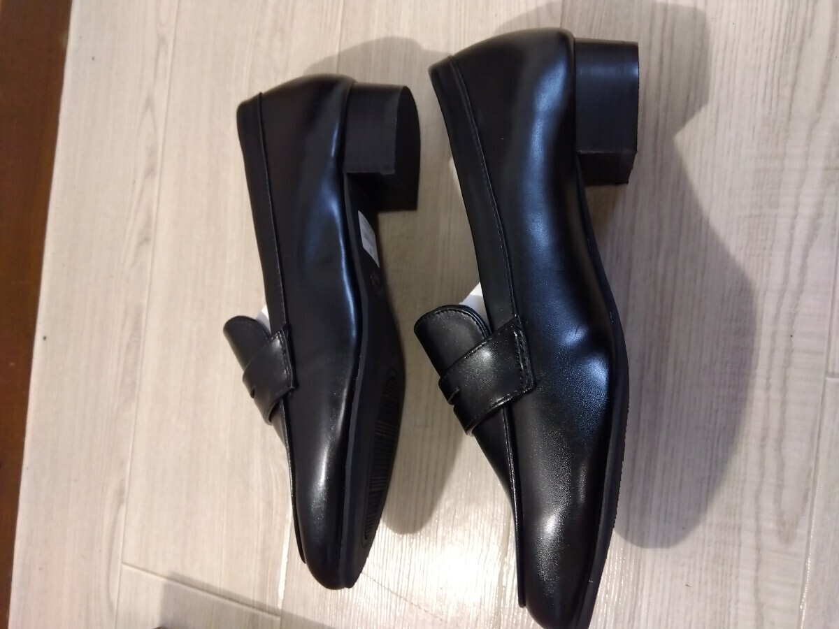 [F570][ не использовался ] velikokoveli здесь Loafer обувь 24.5cm черный женский 