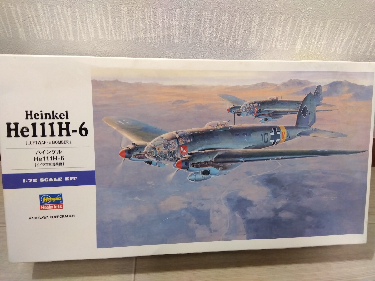 [F629][ не собран ] Hasegawa Hasegawa 00551 1/72 Heinkel He111H-6 высокий nkeru Германия ВВС .. машина E21