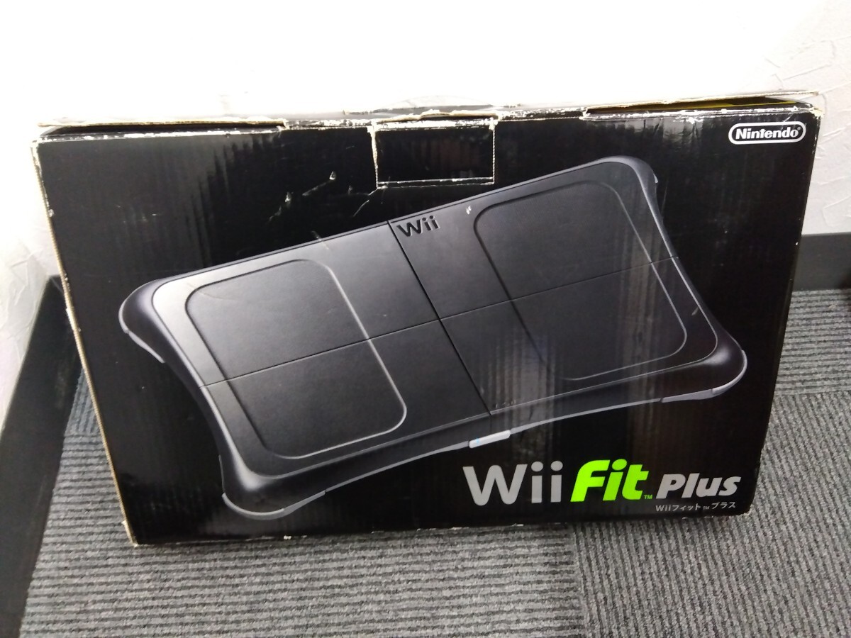 【c434】【未使用】 任天堂 Nintendo Wii Fit Plus ボード セット Wiiフィットプラス クロ ブラック_画像2