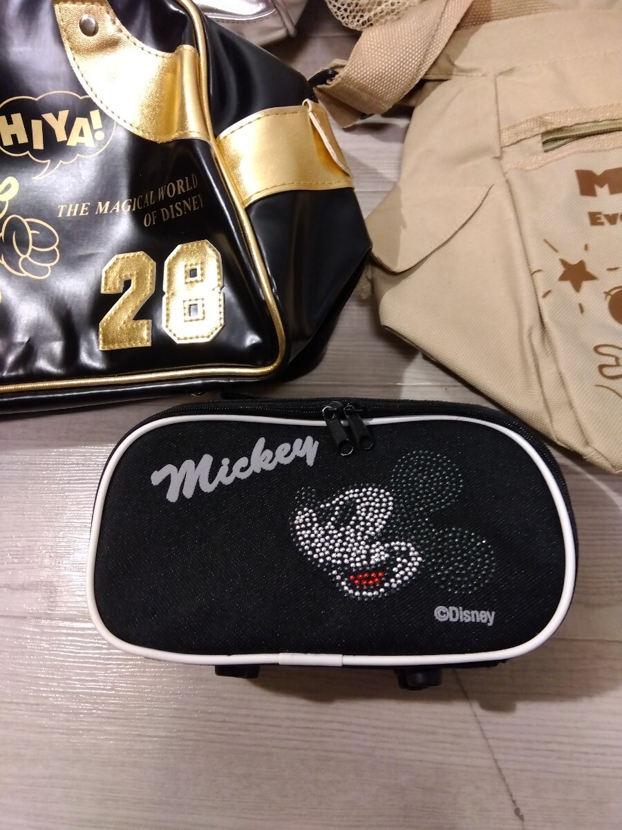 【F256】 ディズニー グッズ おまとめ Disney 鞄 カバン かばん リュック ショルダー 手提げ 小物入れ ポーチ ミッキーマウス ミニーの画像6