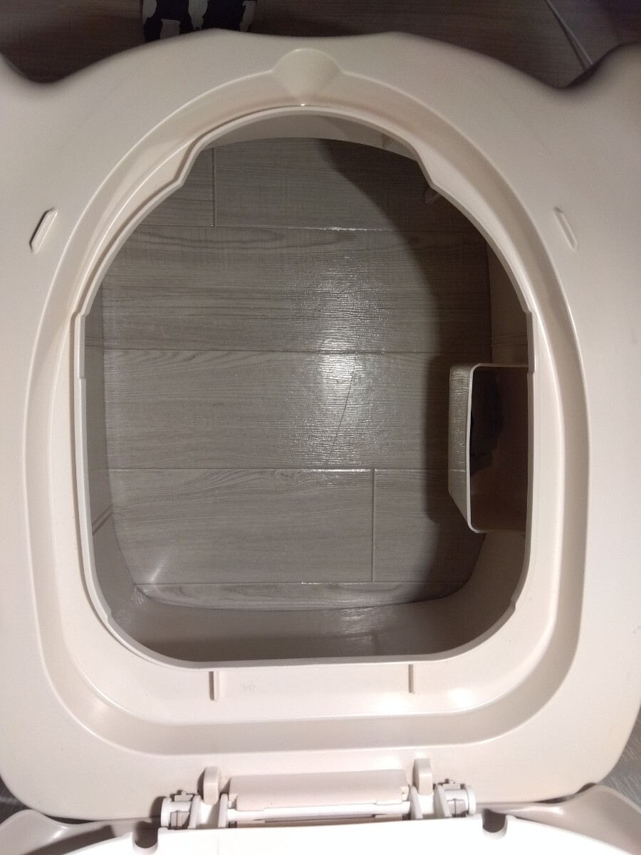 [F382][ unused ]a long .. portable toilet comfort .AS 533130 beige welfare tool 