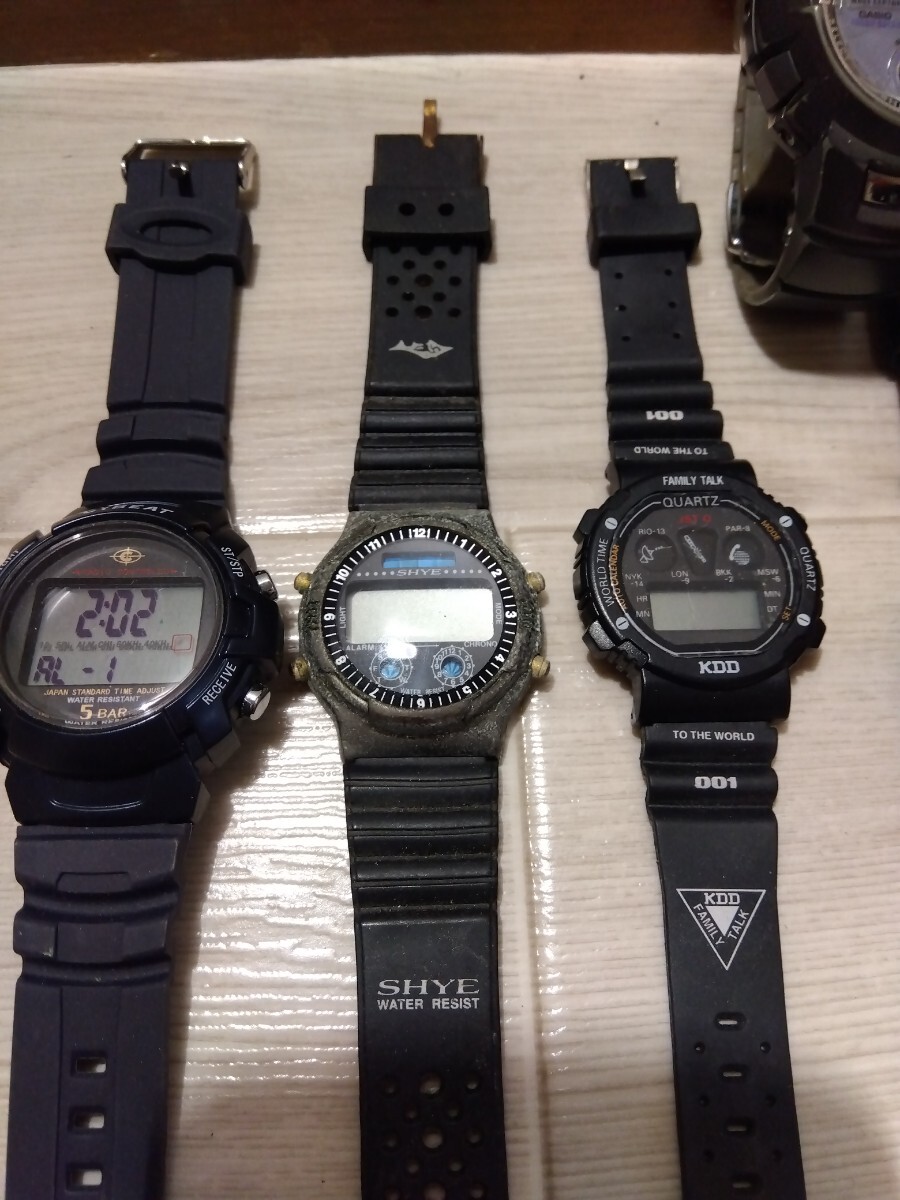 【F487】 デジタル 腕時計 おまとめ 14点 G-SHOCK Baby-G CASIO カシオ CITIZEN シチズン SEIKOセイコー ALBA アルバ RIP CURL メンズ 