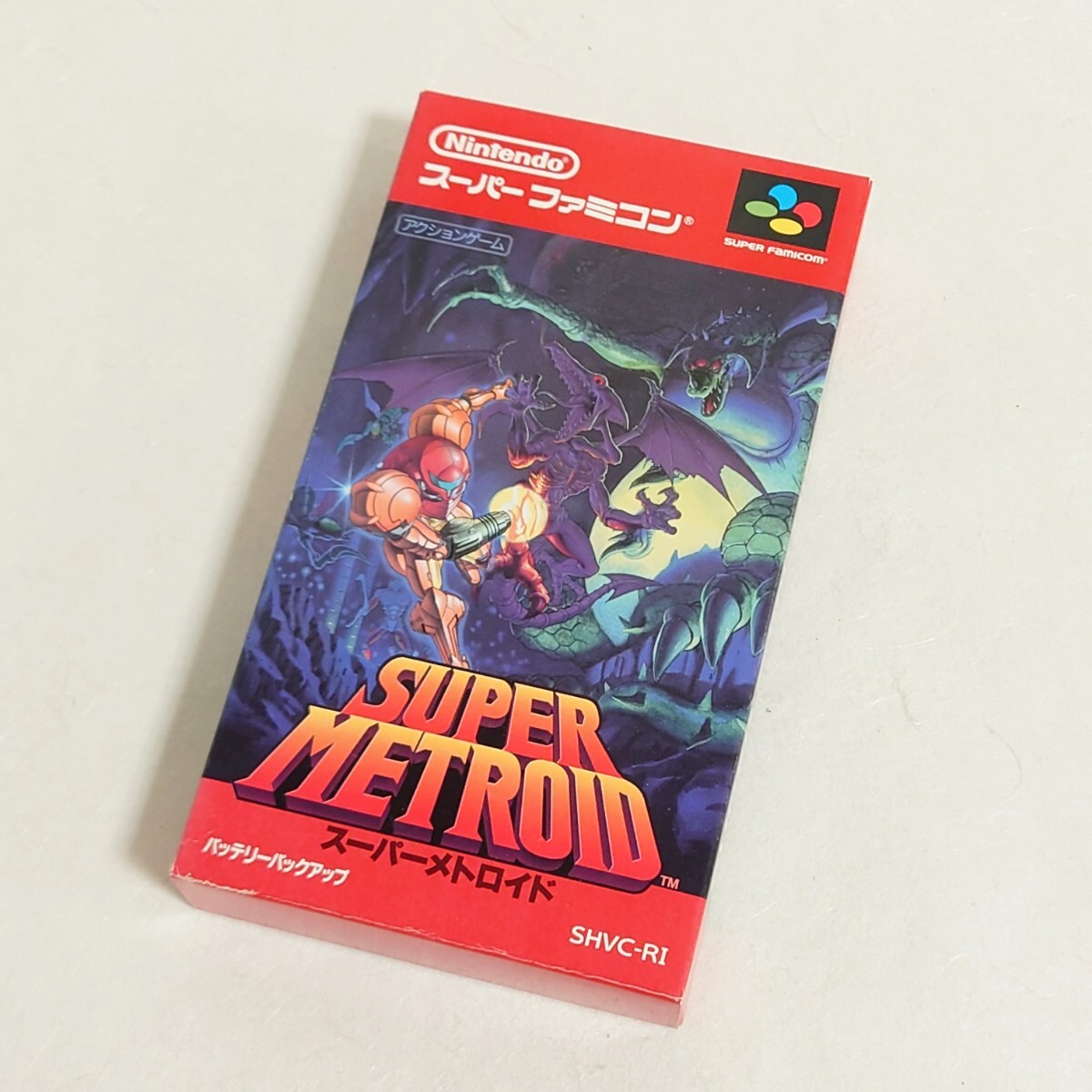 箱説付 スーパーメトロイド SFC スーパーファミコンソフト 送料無料　1円スタート　動作確認済み　super Metroid 任天堂 説明書 カセット