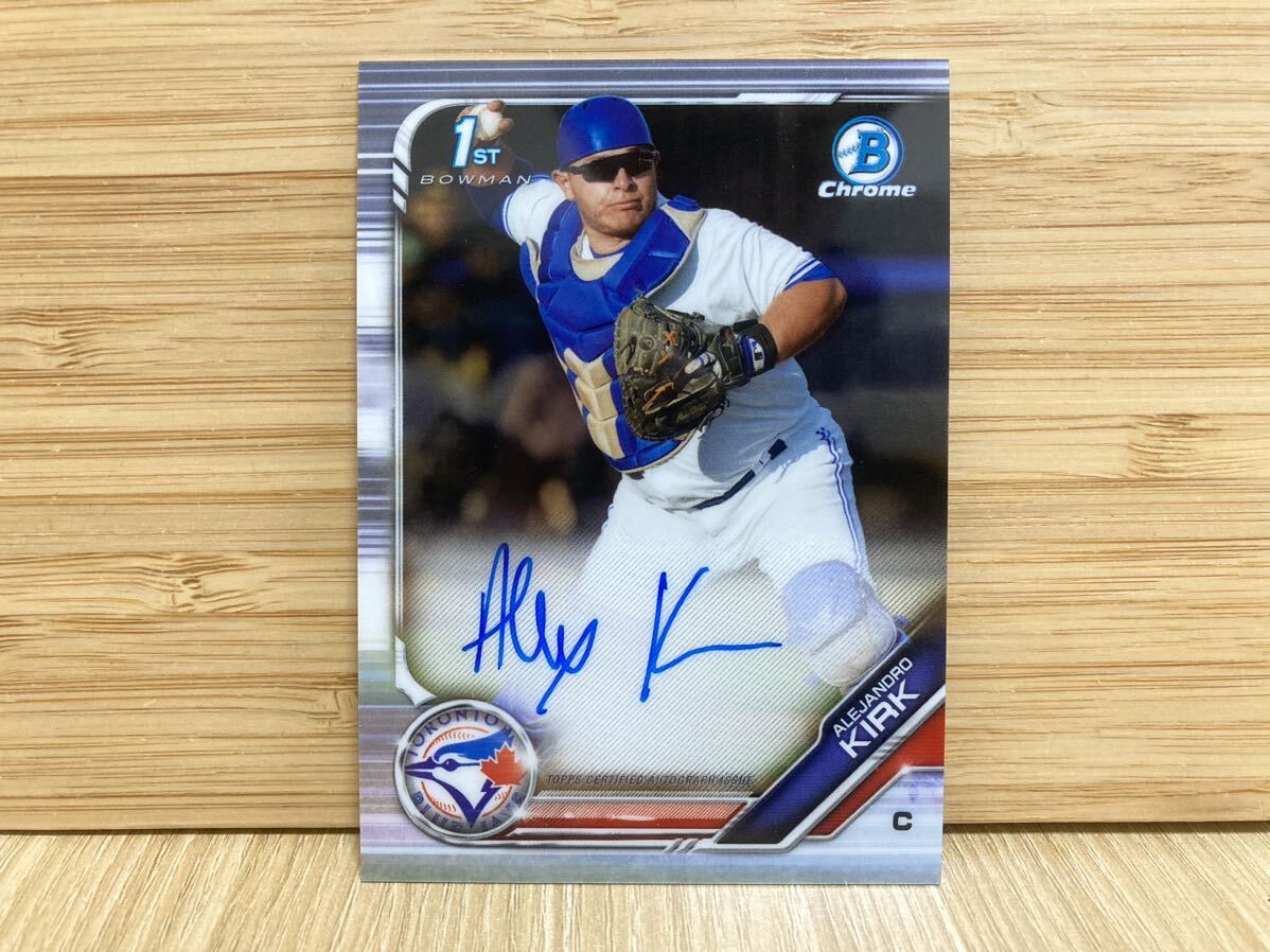 【送料無料】2019 Topps Bowman Chrome Alejandro Kirk アレハンドロ・カーク 1st Bowman 直筆サインカード トロント・ブルージェイズ_画像2