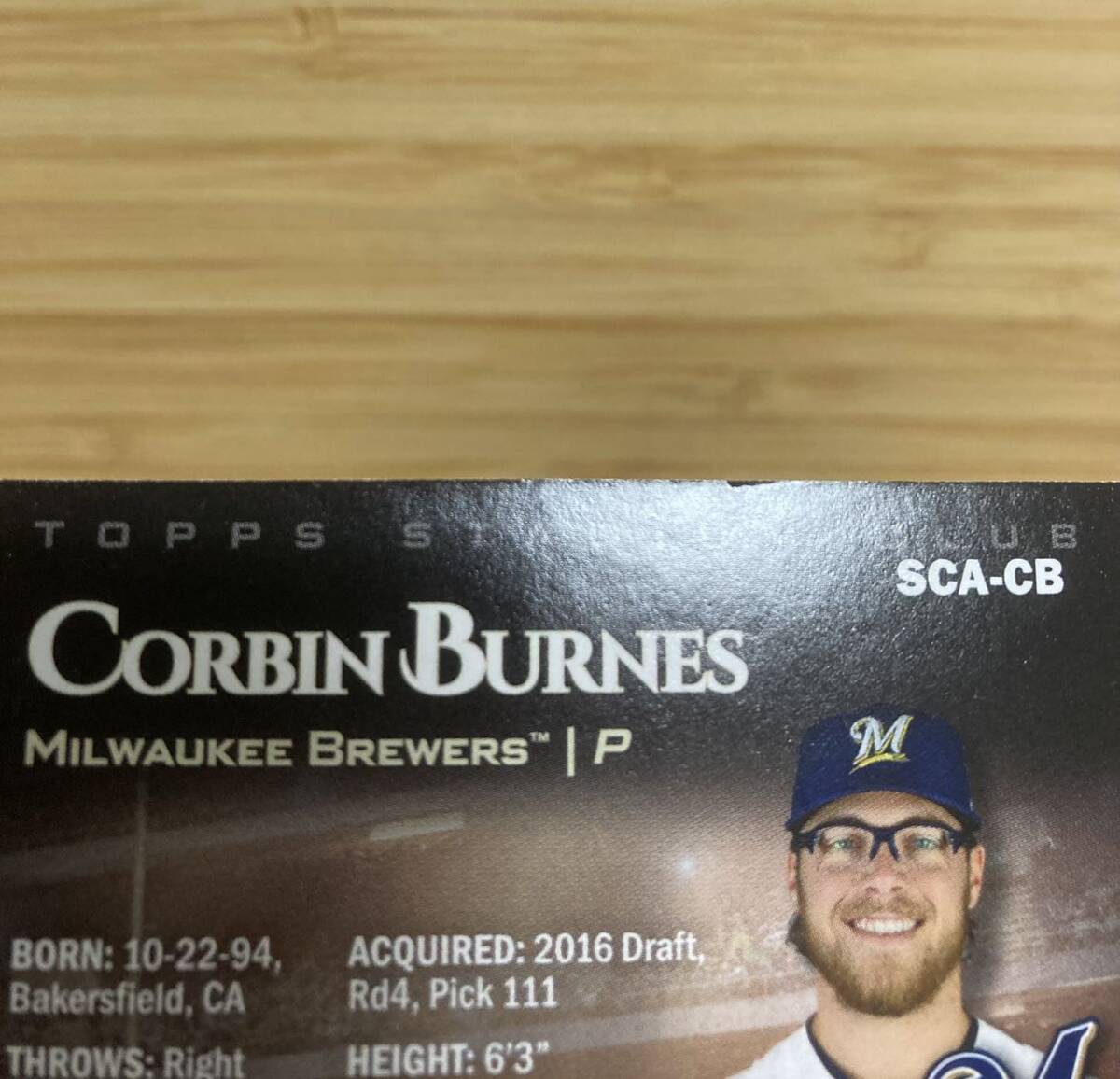 【送料無料】2019 Topps Stadium Club Corbin Burnes コービー・バーンズ 直筆サインカード ブリュワーズ オリオールズ RCの画像6