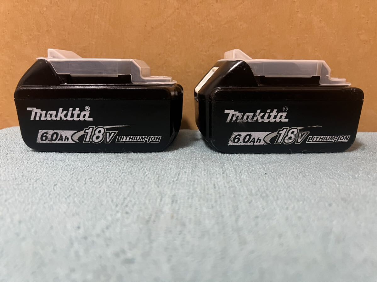 マキタ Makita 純正 2個 Li-ion バッテリー BL1860B 6.0Ah 18V マキタバッテリーマキタインパクトドライバー 動作品 美品”の画像4