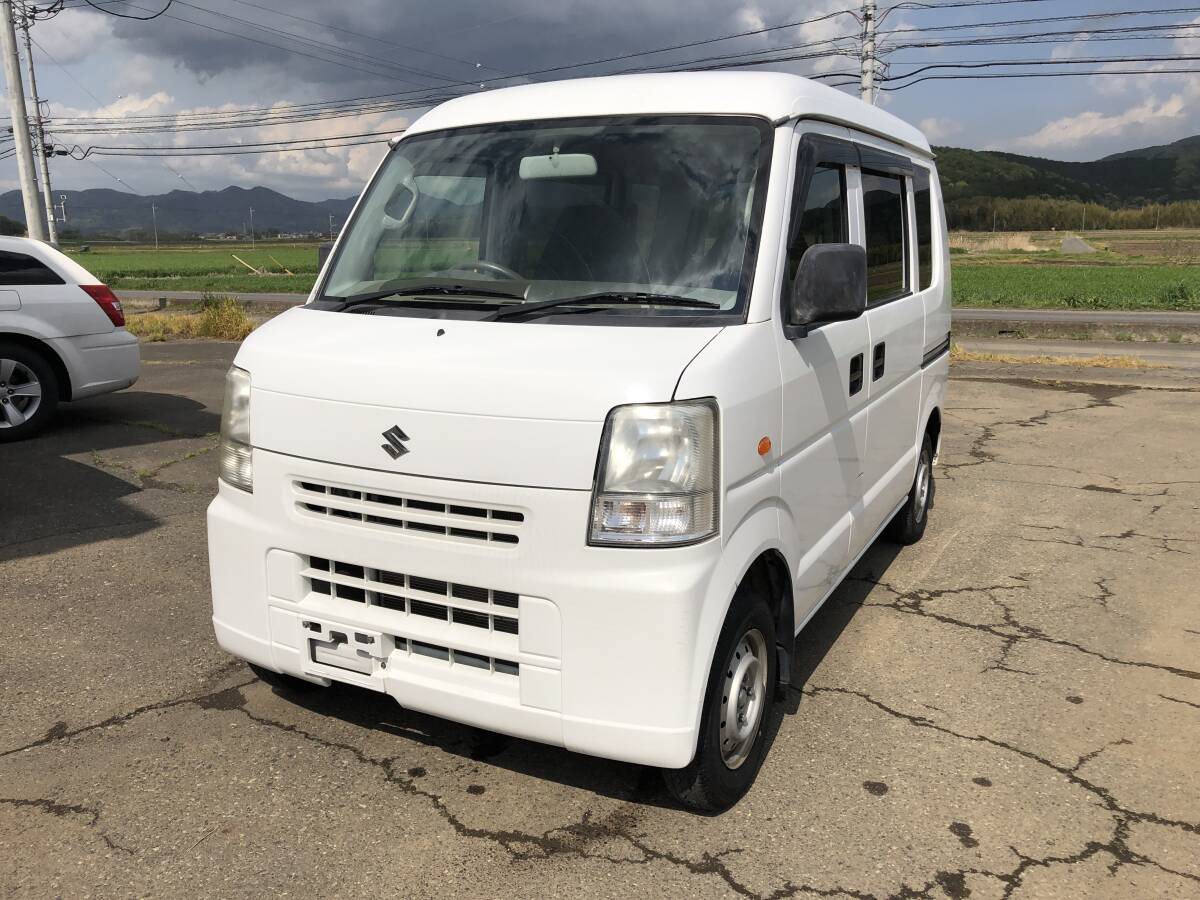 スズキ エブリー バン H23年車 車検２年付き バッテリー新品 走行距離38797ｋｍ の画像1