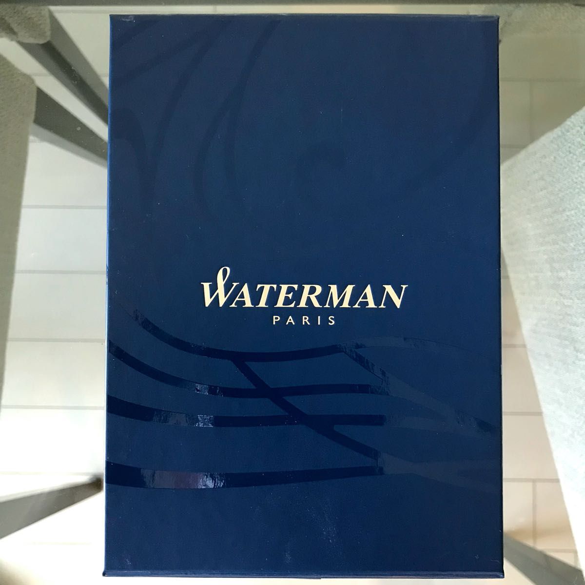 箱あり 新品 未使用 Waterman ペンケース ネイビー ウォーターマン