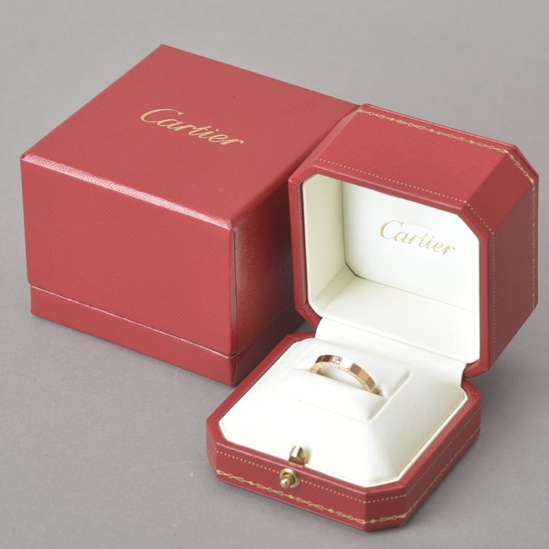 1円 新品仕上げ Cartier カルティエ ラニエール リング 指輪 11号 K18 ピンクゴールド ピンクサファイア ケース付き ジュエリー 750 Me.g