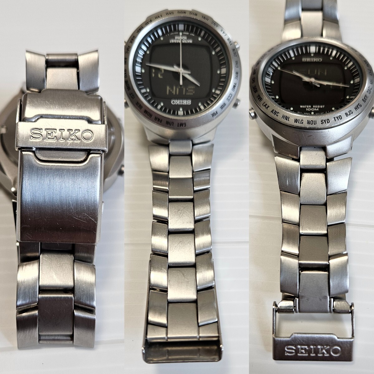 希少 SEIKO デジアナ ワールドタイム H022-6010 GMT デジタル 希少 SEIKO デジアナ ワールドタイム H022-6010 GMT デジタル