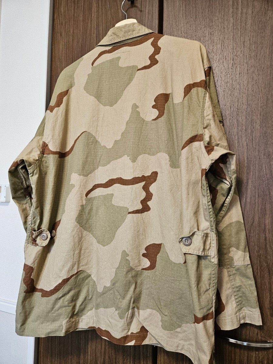 YMCLKY 米軍 レプリカ BDUジャケット デザートカモ リップストップ L-R コンバットジャケット アメリカ軍 ミリタリー メンズ_画像4