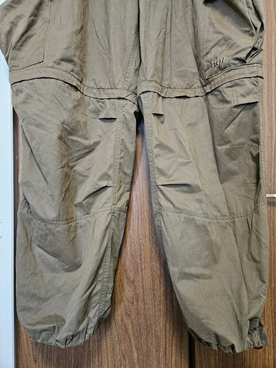 HUF ハフ 2WAY カーゴパンツ XL カーキ メンズ 6 POCKET EASY CARGO PANT 6ポケット イージーパンツ _画像5