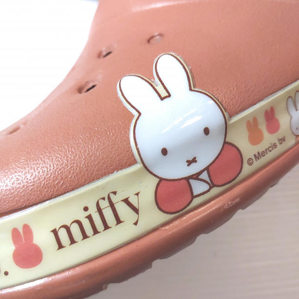 ミッフィー サンダル クロックス調 軽量 25cm ブラウン Miffy