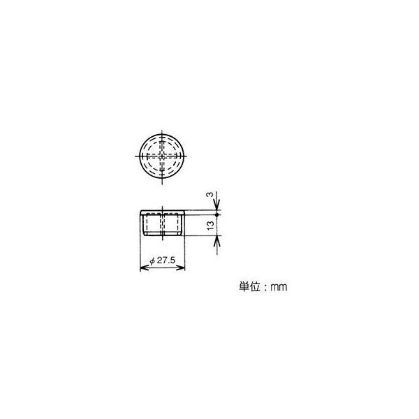 イレクターパイプ用樹脂キャップ φ28mm用 (PJ-503W,J-110A-GR,-IVO,J-49-GR) 18個セットの画像3