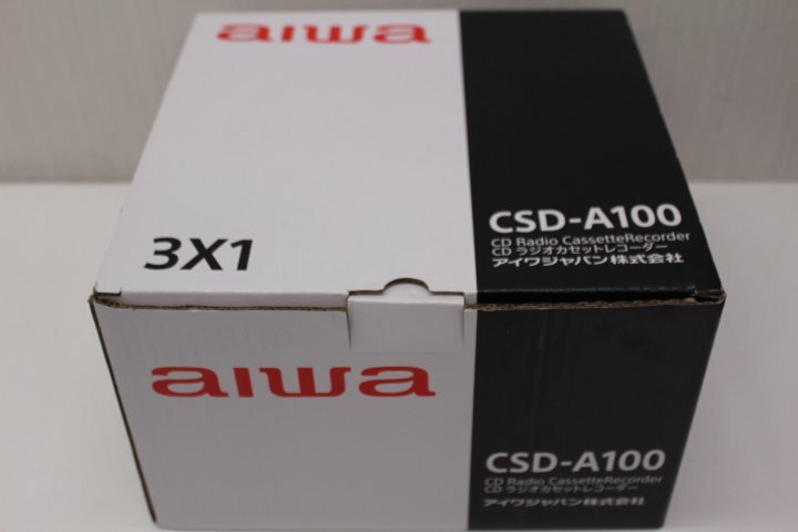 ○未使用 aiwa アイワ CSD-A100 ラジオカセットレコーダー【動作保証出品】ラジカセの画像1